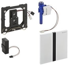 Geberit HyTronic Urinalelektronik Infrarot Batterie mit Sigma50 chrom gebürstet