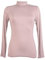 T-shirt, sous pull femme à manches longues, col roulé (Taupe)TU