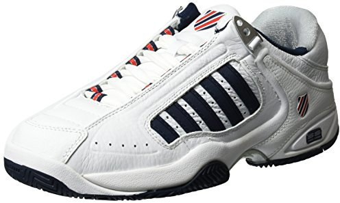 K-Swiss Performance Defier Rs, Herren Tennisschuhe, Weiß (White/Dressblue/Fieryred 164), 46 EU (11 UK)