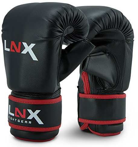 LNX Boxsackhandschuhe Pro Fight schwarz/rot (001) S/M