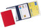 agendepoint.it - Porta carte di credito e tessere magnetiche 3 tasche 2 pezzi in pvc rosso