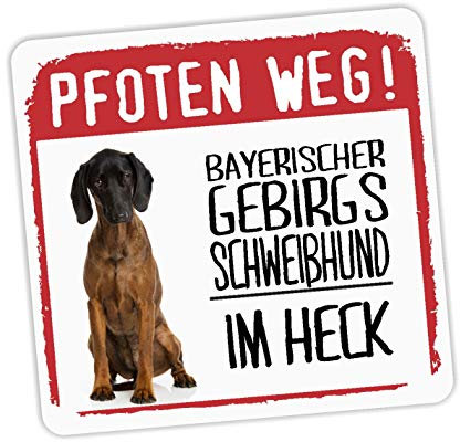 siviwonder Bayerischer Gebirgsschweißhund BGS Aufkleber Pfoten Weg Hundeaufkleber Folie