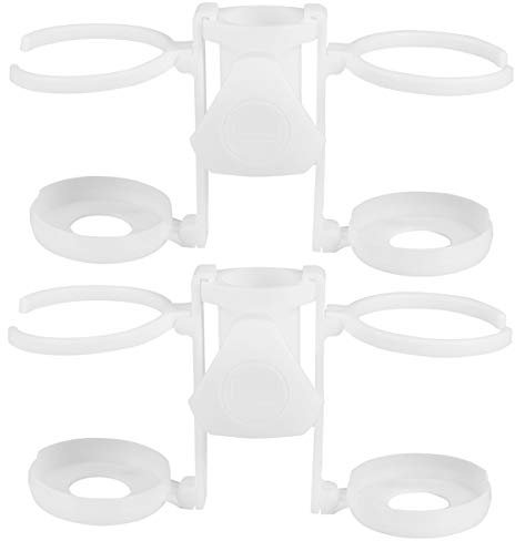 CLISPEED Portátil para Sombrillas de Playa Portavasos de Plástico Gancho para Colgar para Viajes de Campamento Suministros 2 Piezas