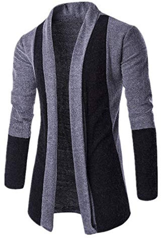 PPPPA Herren Strickjacke Open Jacke Lang Cardigan Knit Mantel Strick Jacke Hoodie Hoody Sweatshirt Sweatblazer Strickjacke Herren Herren Vintage Strickjacke Lang Herbst Winter Warm
