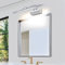 MantoLite Dimmbare Wandleuchte, IP44 Acryl Waschtisch Wandleuchten Badezimmer Spiegelleuchten, 42CM Innen Beleuchtung Bild Licht Nachttisch Leselampen Wandleuchte Leuchten (6W 4000K Poliert Chrom)