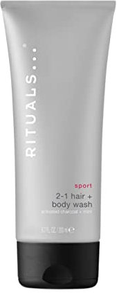 RITUALS 2-in-1-Shampoo und Duschgel von das Sport Collection – mit Minze, Aktivkohle, Vitamin B5 und Power-Recharge-Technologie – anregend und erfrischend