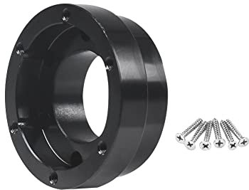 70mm Lenkradadapterplatte, Aluminium Lenkradadapterplatte für Logitech G29 G920 G923 Steering Wheel Adapter Plate Universal Auto Gaming Lenkradnabe Racing Spacer Pad Adapter Kit mit Schrauben