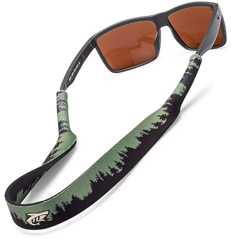 Pilotfish Neoprene Eyewear Retainer Sunglasses Strap - Premium, Lightweight, Perfect Size for Men & Women