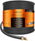 CARLITS 22 Gauge 4 Conductor Electrical Wire 4x0.3mm², 100FT/30.48M Black Stranded Low Voltage 22/4 Cable PVC Case, Flexible Extension Power Cord for LED Lamp