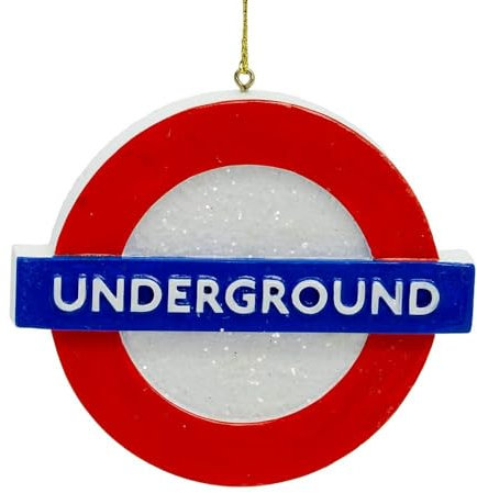 London Underground Tube Weihnachtsdekoration