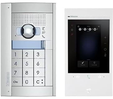 BTICINO, Flex'One 363920 Classe 300EOS with Netatmo + Sfera Code, primera interfaz de vídeo Wi-Fi inteligente con Alexa, pantalla táctil de 5 pulgadas, App Home+Security, tecnología de 2 cables