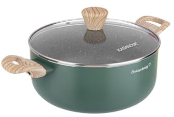 Casseruola da 24 cm con scritta Cooking Therapy e coperchio
