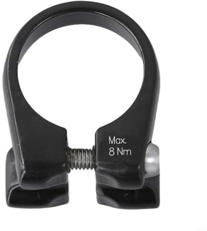 Aluminum Alloy Bicycle Rack Seat Post Clamp Adapter, Mountain Bike Frame Connector, Black Color (30.8mm)