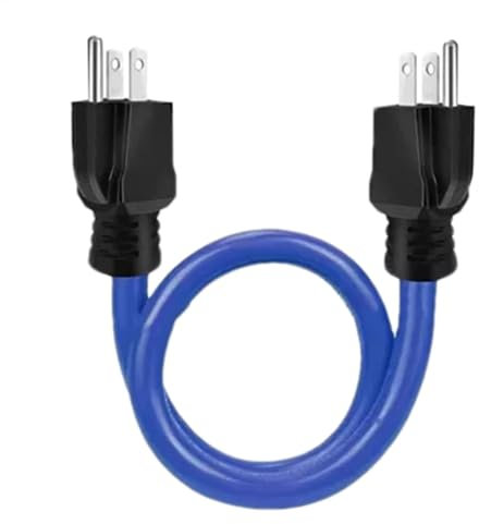 Lunaobrik Cavo di prolunga maschio doppio, cavo di ricarica doppio, cavo di prolunga ad alte prestazioni, 3 connettori con alimentazione elettrica per interni commerciali all'aperto