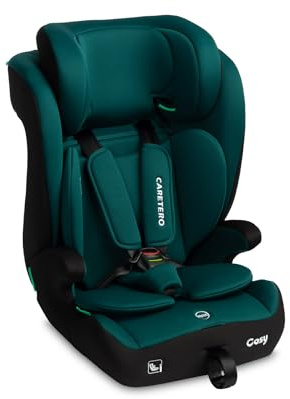 CARETERO - Autositz Kinder (76-150) - 3-in-1-Autokindersitz Cosy, 5-stufige Verstellung der Rückenlehne - Anpassung an die wachsenden Bedürfnisse des Kindes - Für Kinder von 76-150cm - Marineblau