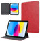 DayQiQiPu Funda para ZTE Nubia RedMagic Gaming Pad Pro 10.9 Pulgadas Ultra Delgada Retro Crazy Horse en Cuero PU contra con Soporte Plegable Minimalista Clásica Cubierta, Rojo