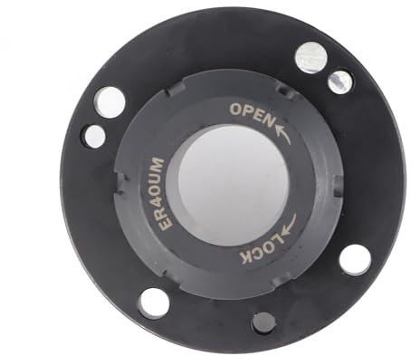Portabrocas ER40 Accesorio para fresadora de torno de metal de precisión de 100 mm Herramienta de soporte de pinza de material 40CR duradera para torno y fresadora