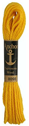Anchor - Filato di lana per ricamo d’arazzo oro miele.