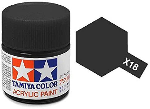 Tamiya Acrylfarbe 10 ml X-18 SEMI Gloss Black