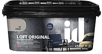 Les Decoratives LOFT BETON ORIGINALE 2 L. Pittura da parete effetto cemento loft beton originale 2 della marca 2 litri - (id paris)