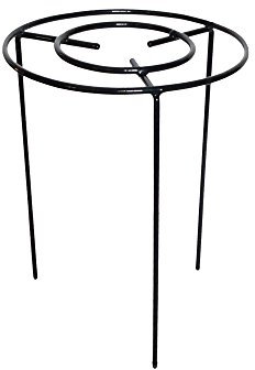 Grow Through Plant Support – Pack of 3 – Available in 4 sizes – Ideal for Agapanthus, Dahlia, Rudbeckia, Peonies, Lupin, etc - Strong Metal Garden Supports with 3 fixed legs for extra stability (Medium - 45cm high x 30cm diameter)