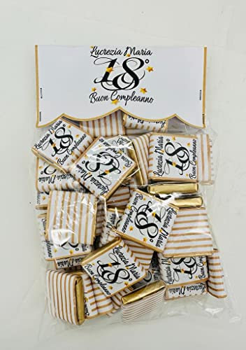50 Cioccolatini personalizzati per Eventi-Matrimonio,18° Compleanno,Battesimo,Laurea etc..