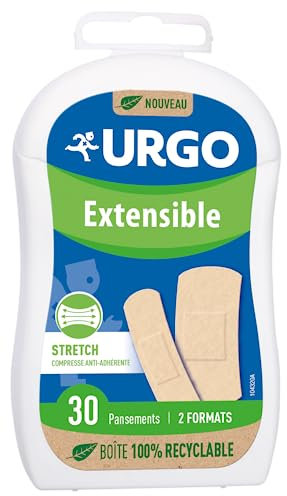 Urgo - Pansements - Extensible Strech - Compresse anti-adhérente - Boîte de 30 pansements
