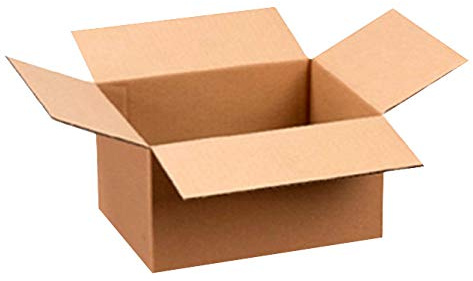 Versandkarton Wellpapp Faltkarton 230x180x90mm 1-wellig, B-Welle, braun, rechteckig, ideal für DPD Hermes GLS DHL Päckchen (50 Stück)
