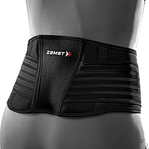Zamst ZW-5 Rückengurt Verstellbar - Rückenstütze bei Akuten Rückenschmerzen Muskelschmerzen Spondylolyse Spondylolisthese - Rückenbandage für den Unteren Rücken beim Sport (L)