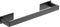 Beelee BA15601B-40 Porte-Serviettes adhésif en Acier Inoxydable avec Barre Simple pour Salle de Bain ou Cuisine Noir 38,5 cm