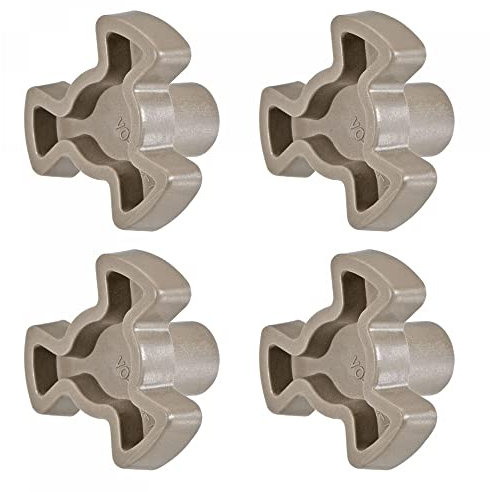 sourcing map Microwave Oven Turntable Roller Support Coupler Shaft Replacement 5mm x 7mm 4 Pcs
