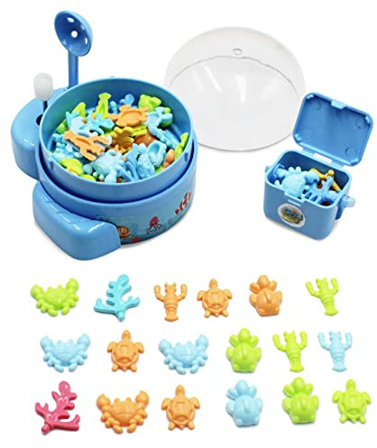 Niumowang Juego de Pesca para niños pequeños, Cuchara de Pescado de Juguete, Mini Juego de Pesca con Cuchara, para Pescar Peces, Juegos de Mesa para niños, Adecuado para niños, niños, niñas (Azul)