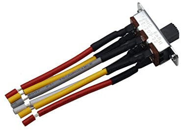 Interrupteur à bascule avec fil remplace E-209-22 SL13B pour ventilateur de plafond 3A 250VAC/6A 125VAC double pôle/double jet interrupteur à glissière interrupteur de transfert
