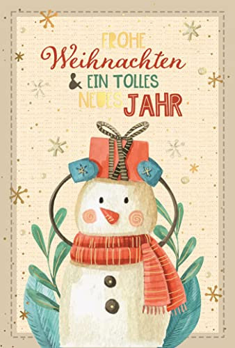 Skorpion GreenLine Weihnachtskarten inkl. Umschlag Weihnachtsgrüße Frohe Weihnachten Handmade Recycling Glückwunschkarte aus 100% baumfreien Zuckerrohrpapier