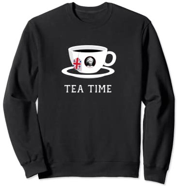 Tea time Queen Elizabeth II UK Memoriam 1926-2022 Tasse à thé Sweatshirt