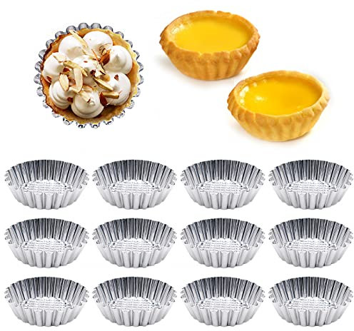 YAXIDAEVER 12pcs Förmchen Backen,Mini Cupcake Form,Muffin Form,Antihaft Muffinform, Törtchenformen für Pudding, Kuchen, Cupcake, Muffin