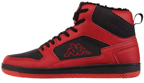 Kappa Unisex Stylecode: 243374 Lineup Fur Sneaker, Red Black, 43 EU
