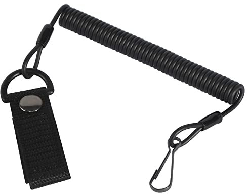 BELIHOME Paracord Tactical Lanyard, Spirale Schlüsselring Elastisch Angeln Lanyards, Tactical Lanyard Spiral SchlüSselanhänger Spiral SchlüSselanhänger Sicherungsseil für Angeln