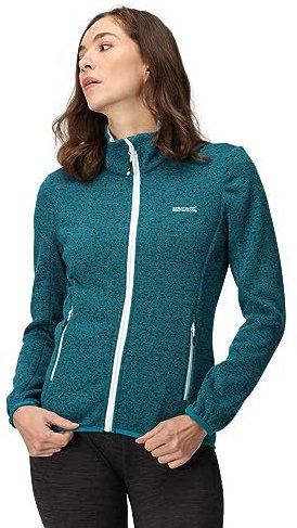 Regatta Newhill Full Zip Fleece für Damen mit meliertem Strickeffekt, perfekt für Spaziergänge, Outdoor-Aktivitäten und den täglichen Gebrauch