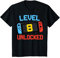 Youth 8th Birthday Gifts Boy Girl 8 Years Old Level 8 Unlocked T-Shirt