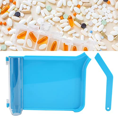 Tablett mit Tablet-Zählung, Hand Apotheke mit Kleinem Spatel, Tablett für die Abgabe von Plastik Tabletten für den Krankenhaus Gebrauch Im Haushalt