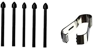 5X Puntas de S Pen para Samsung Galaxy Tab S9 / Tab S9+ S9 Plus/Tab S9 Ultra/Tab S9 FE Tabletas Lápiz Stylus S Puntas de lápiz con Puntas de Repuesto 5 Black