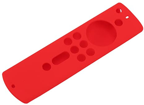Ausla Stoßfeste Silikon-Schutzhülle für Fire TV Stick 4K Fernbedienung, rutschfeste Abdeckung (Rot)