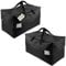 iwill CREATE PRO 2 Stück, 100 l große Aufbewahrungstaschen, ideal für Weihnachtsbäume, Umzugshaus-Organizer-Taschen, Kurzreise-Tragetaschen usw. Schwarz