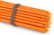 NKlaus 50x Stabkerzen Orange 16 cm Dünne Paraffinkerzen rußfrei & tropffrei Lange Brenndauer Orange Kerzen für Herbst, Deko & Feier 36109