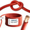 EBROM Cavo batteria altamente flessibile Hi-Flex (Hi Flex) 4 mm2 – Metro in rosso – molto flessibile – Guaina in PVC (70 ± 5 Shore) – 99,9% rame OFC 4 mm² – come cavo di avviamento, cavo di ricarica o
