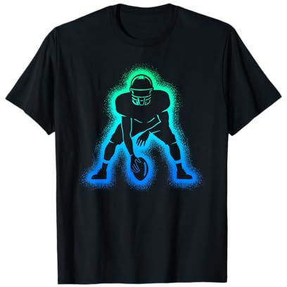 American Football Player Men Boys Football T-Shirt
