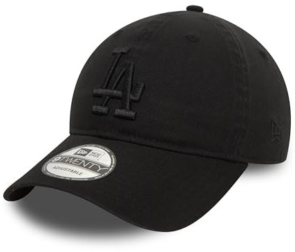 New Era Los Angeles Dodgers MLB Washed Tonale Nero 9Twenty Berretto Regolabile