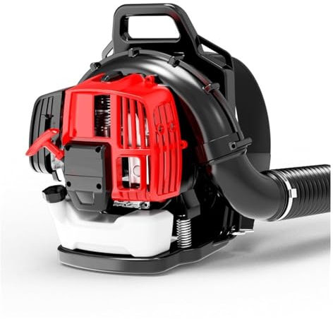 Turbina da neve portatile a 2 tempi con motore a benzina, soffiatore for foglie a benzina da 52 cc 2,2 kW, macchina for la pulizia del pavimento dello spazzaneve Ventilazione ad alta efficienza energe