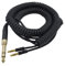 HIOPOIUYT Ersatz-Kopfhörerkabel-Verlängerung für AH-D7100 7200 D600 D9200 5200 3. 5 mm Stecker Mikrofonkabel Kopfhörer schwarz